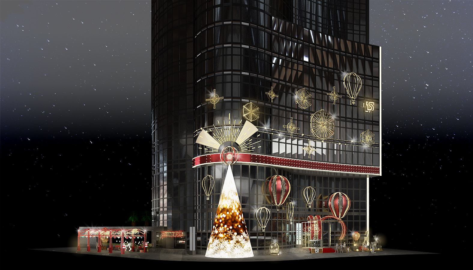 20231129_台新金控聖誕祭1201點燈起跑 全臺首場碳中和聖誕活動 夢幻熱氣球燈飾幸福起飛_新聞照